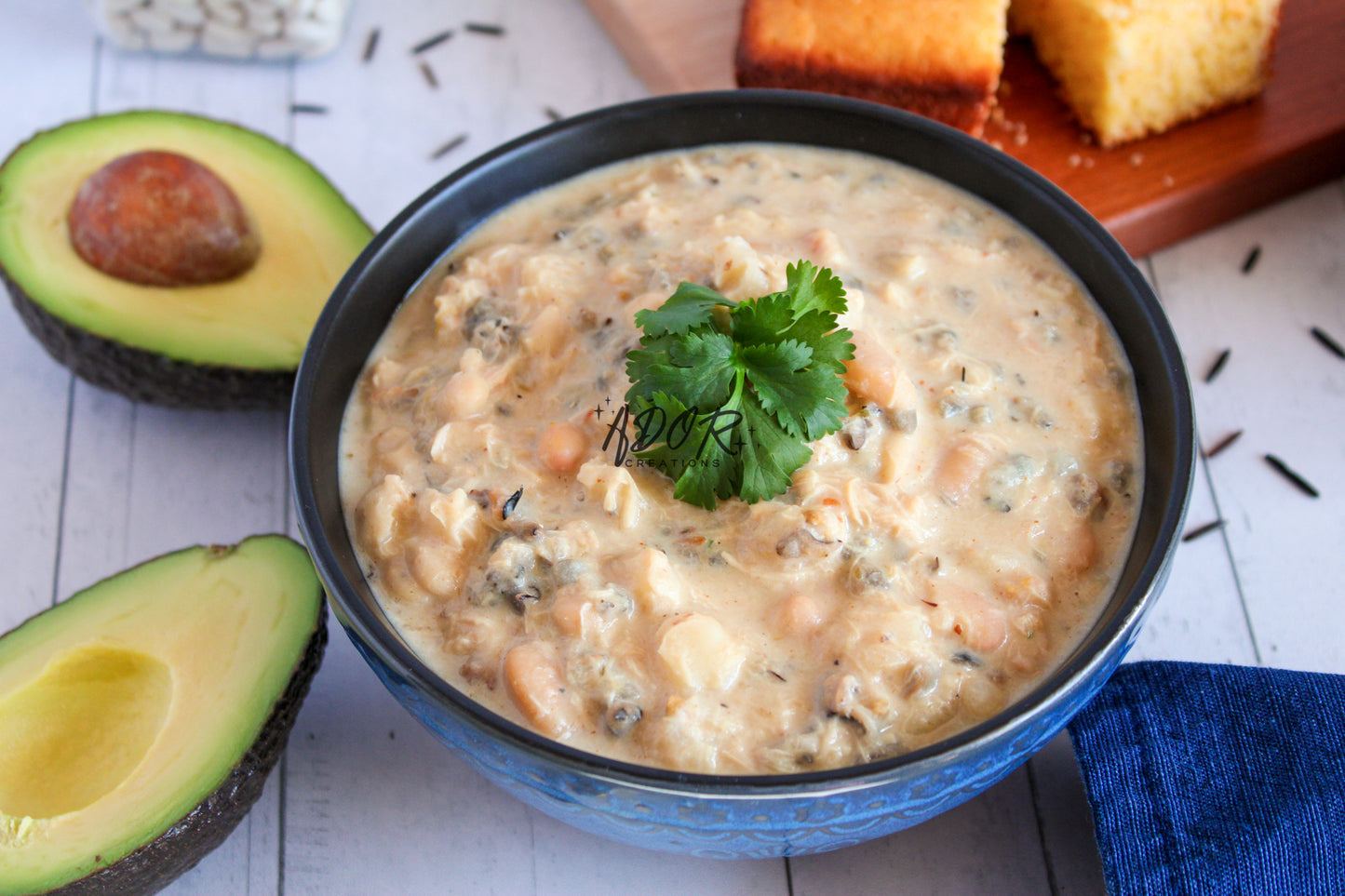 Creamy Chicken & Wild Rice White Chili - Set 3 of 3