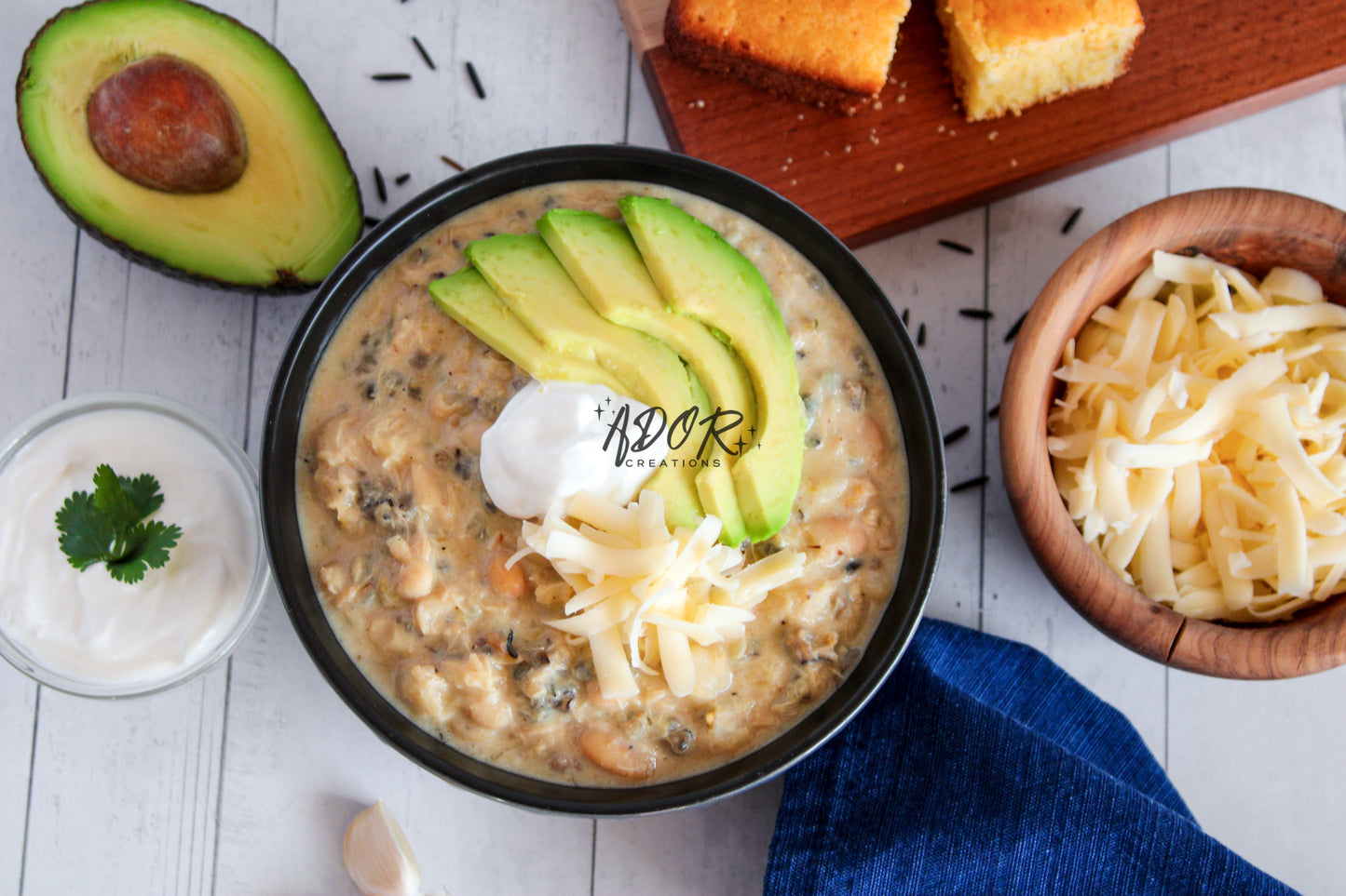 Creamy Chicken & Wild Rice White Chili - Set 3 of 3