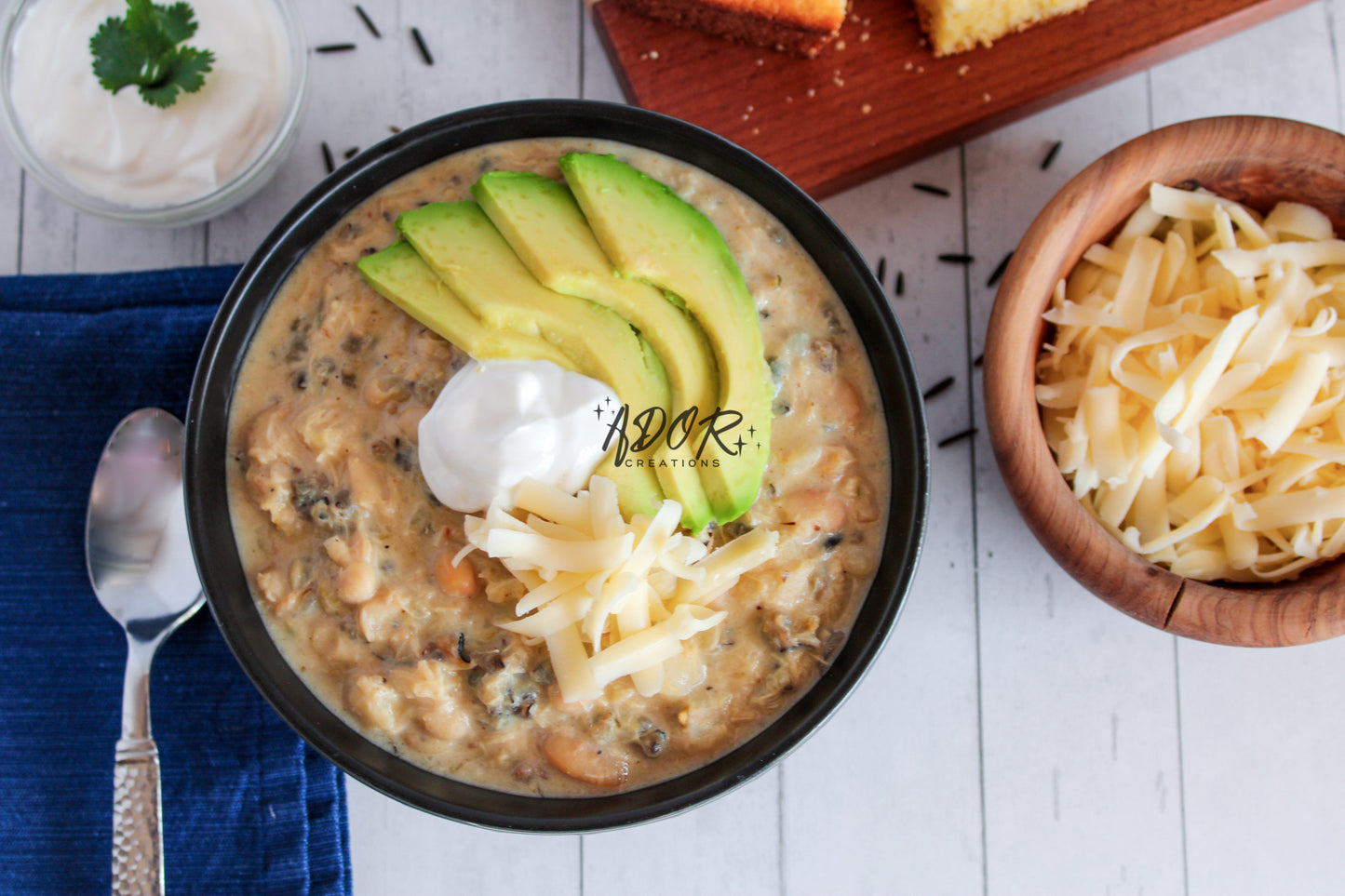 Creamy Chicken & Wild Rice White Chili - Set 3 of 3