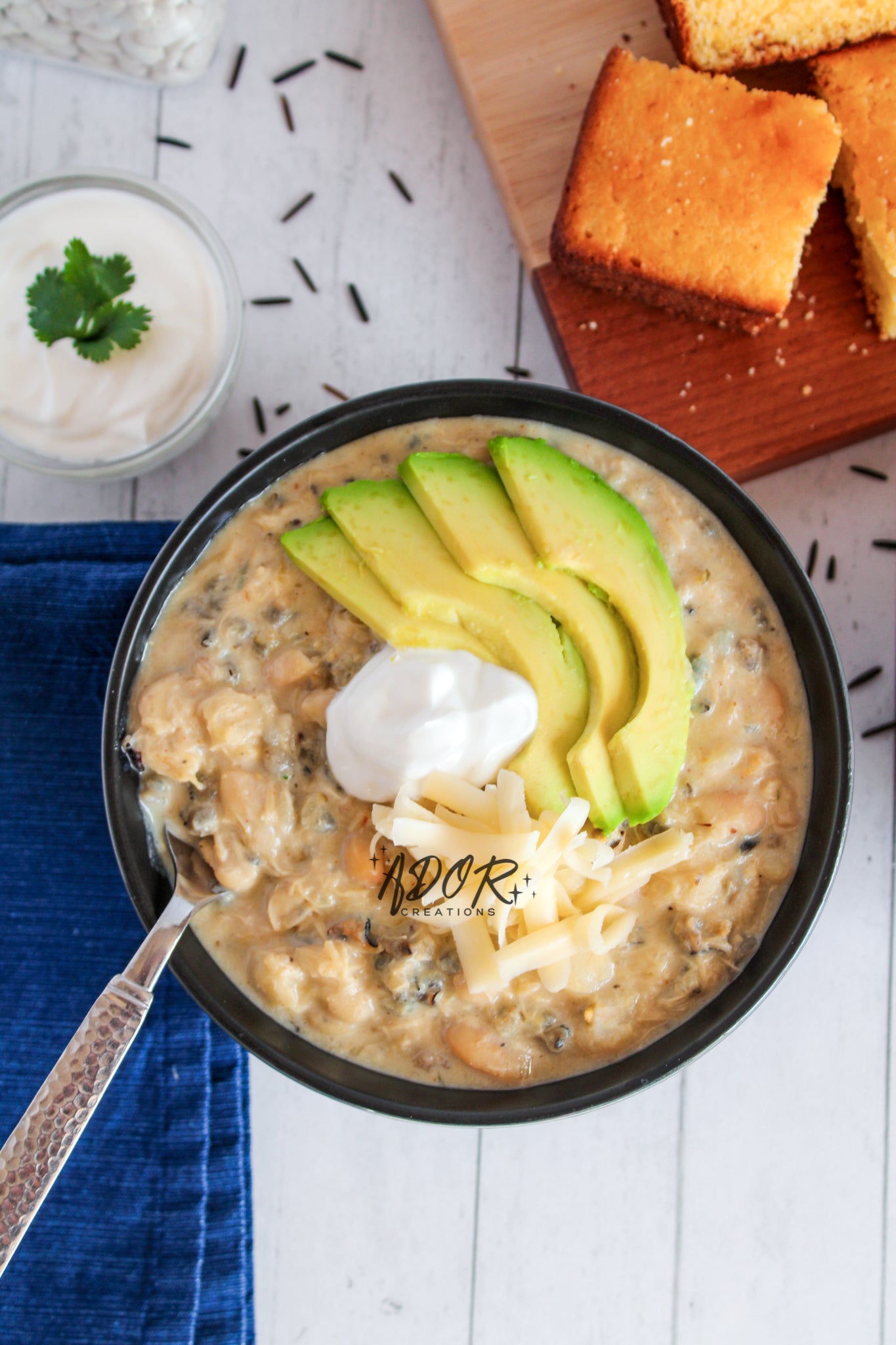 Creamy Chicken & Wild Rice White Chili - Set 3 of 3