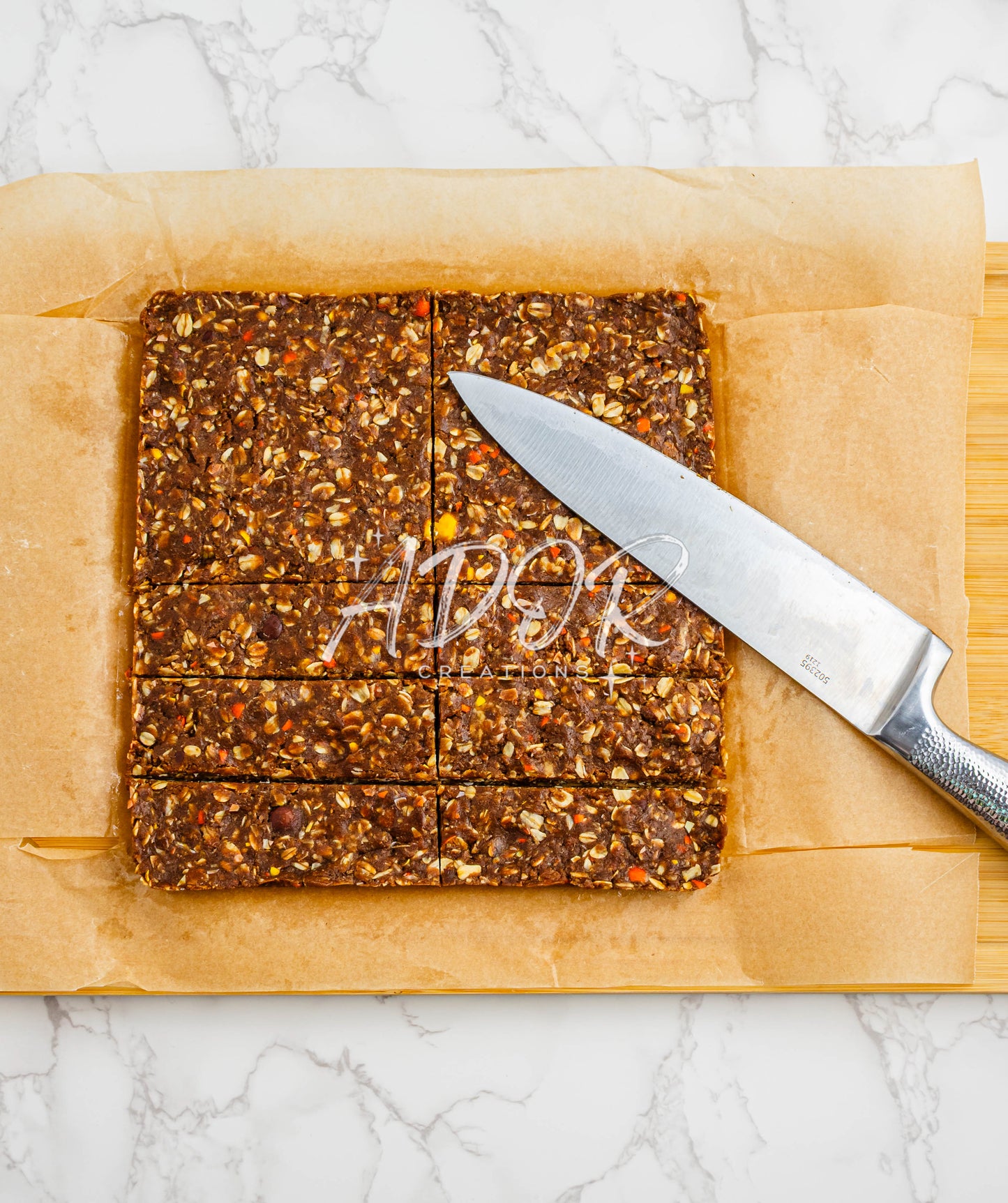 No-Bake Reese's Pieces Protein Bars - Set 4 of 6