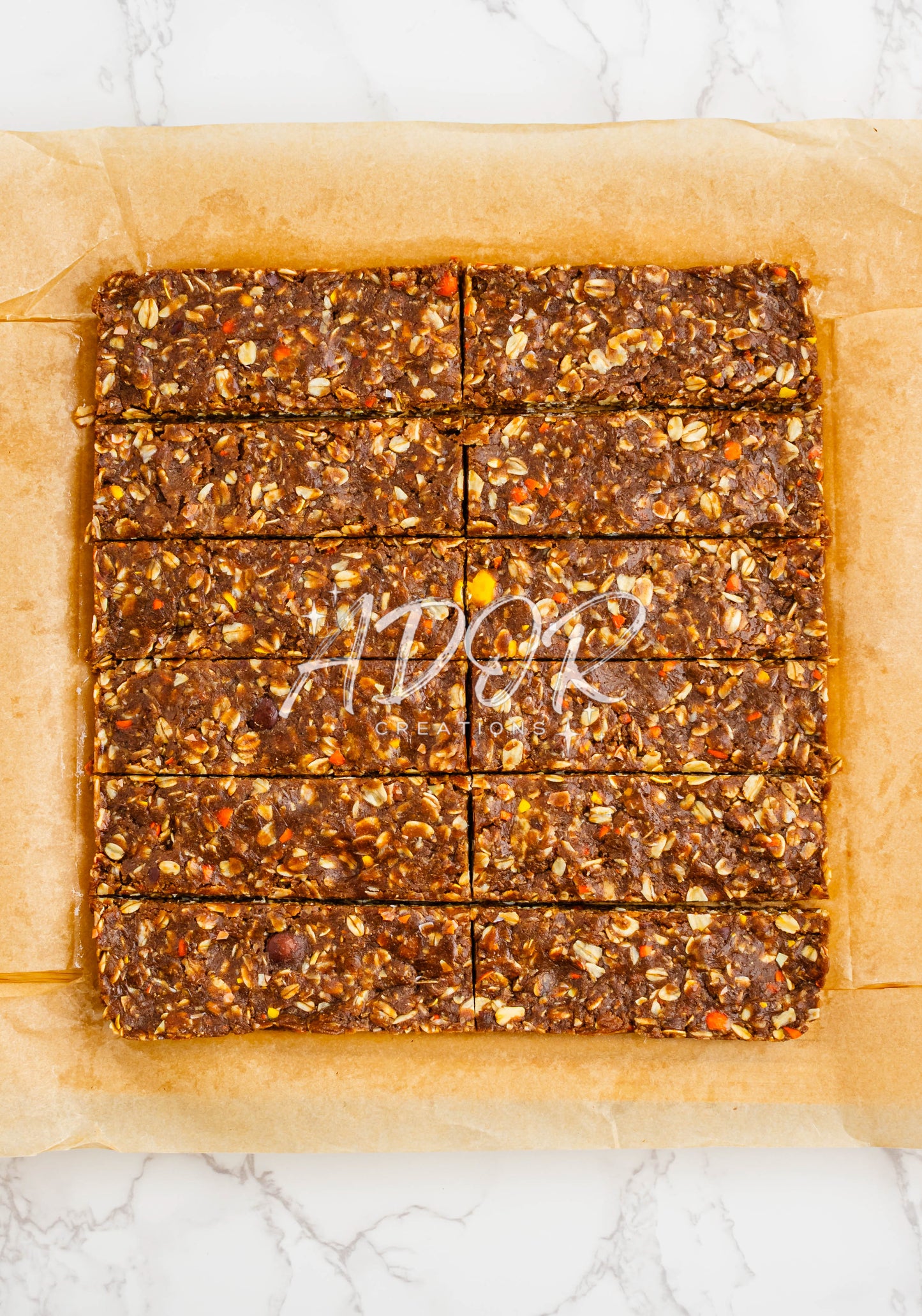 No-Bake Reese's Pieces Protein Bars - Set 4 of 6