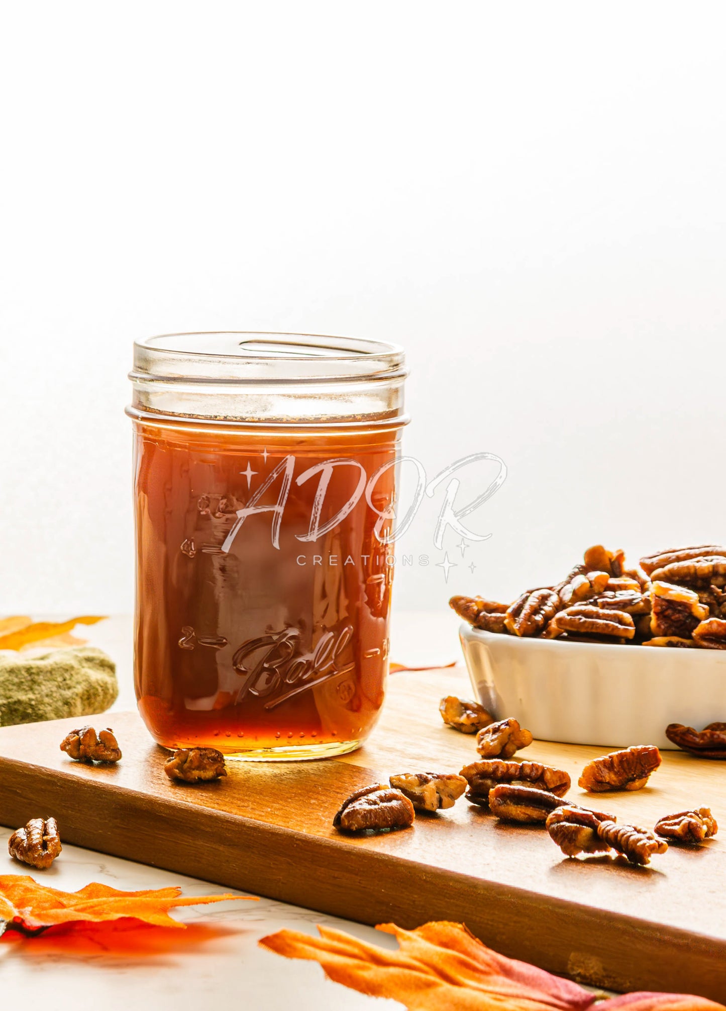 Homemade Pecan Syrup & Sweet Toasted Pecans - Set 1 of 3
