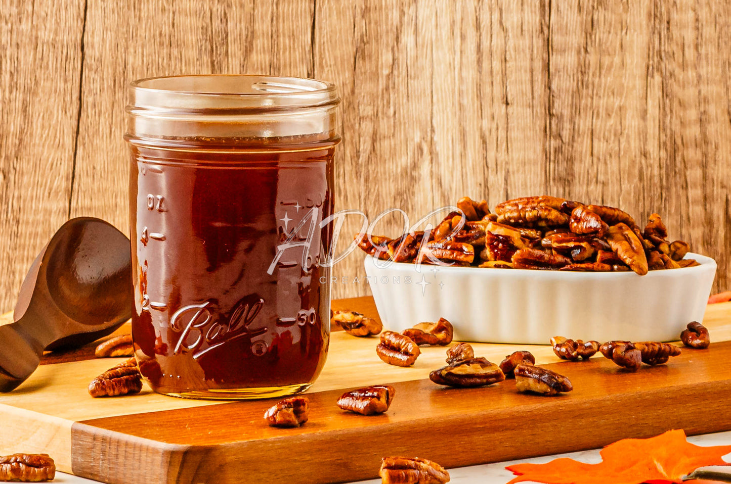 Homemade Pecan Syrup & Sweet Toasted Pecans - Set 1 of 3