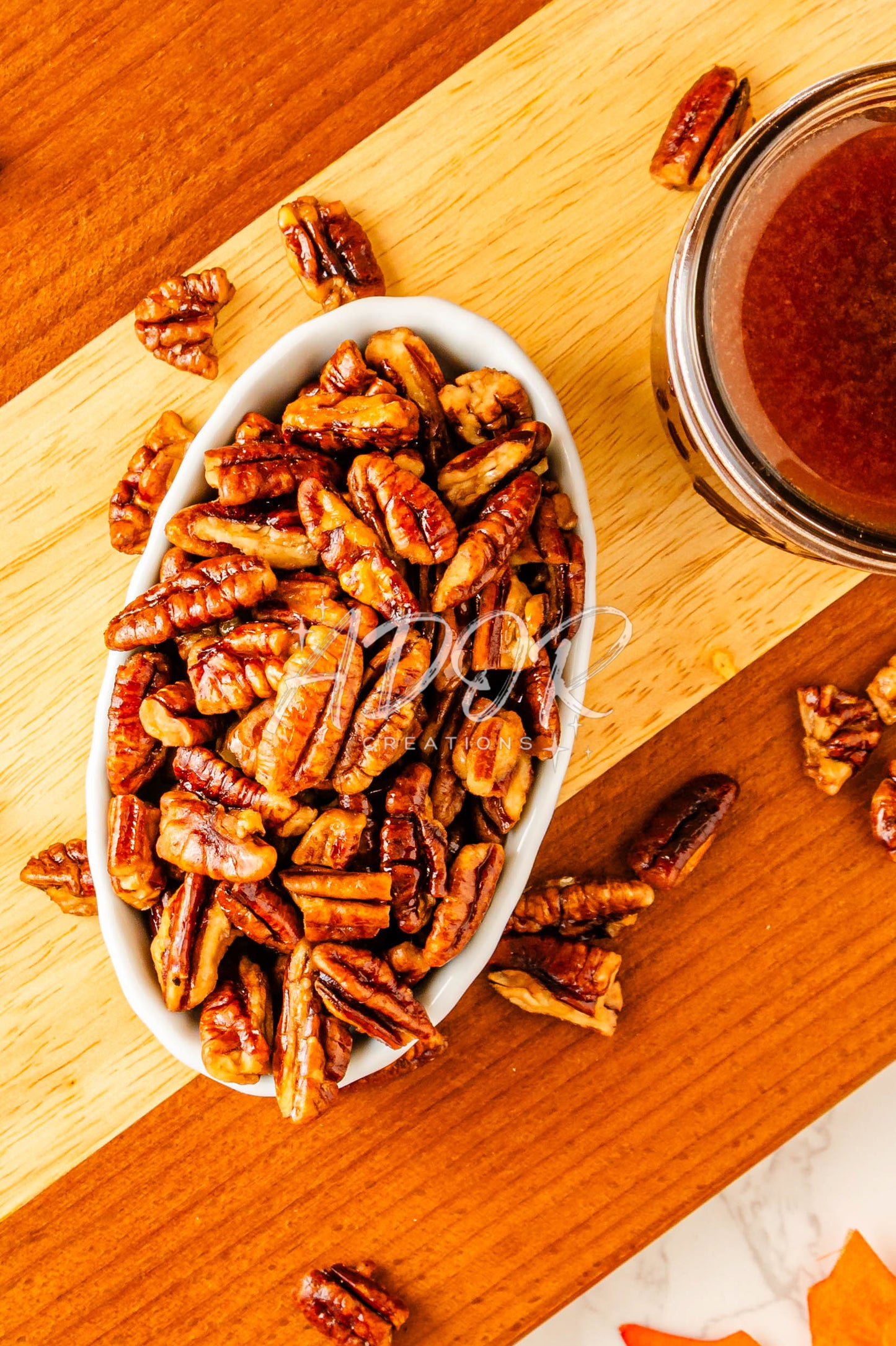 Homemade Pecan Syrup & Sweet Toasted Pecans - Set 1 of 3