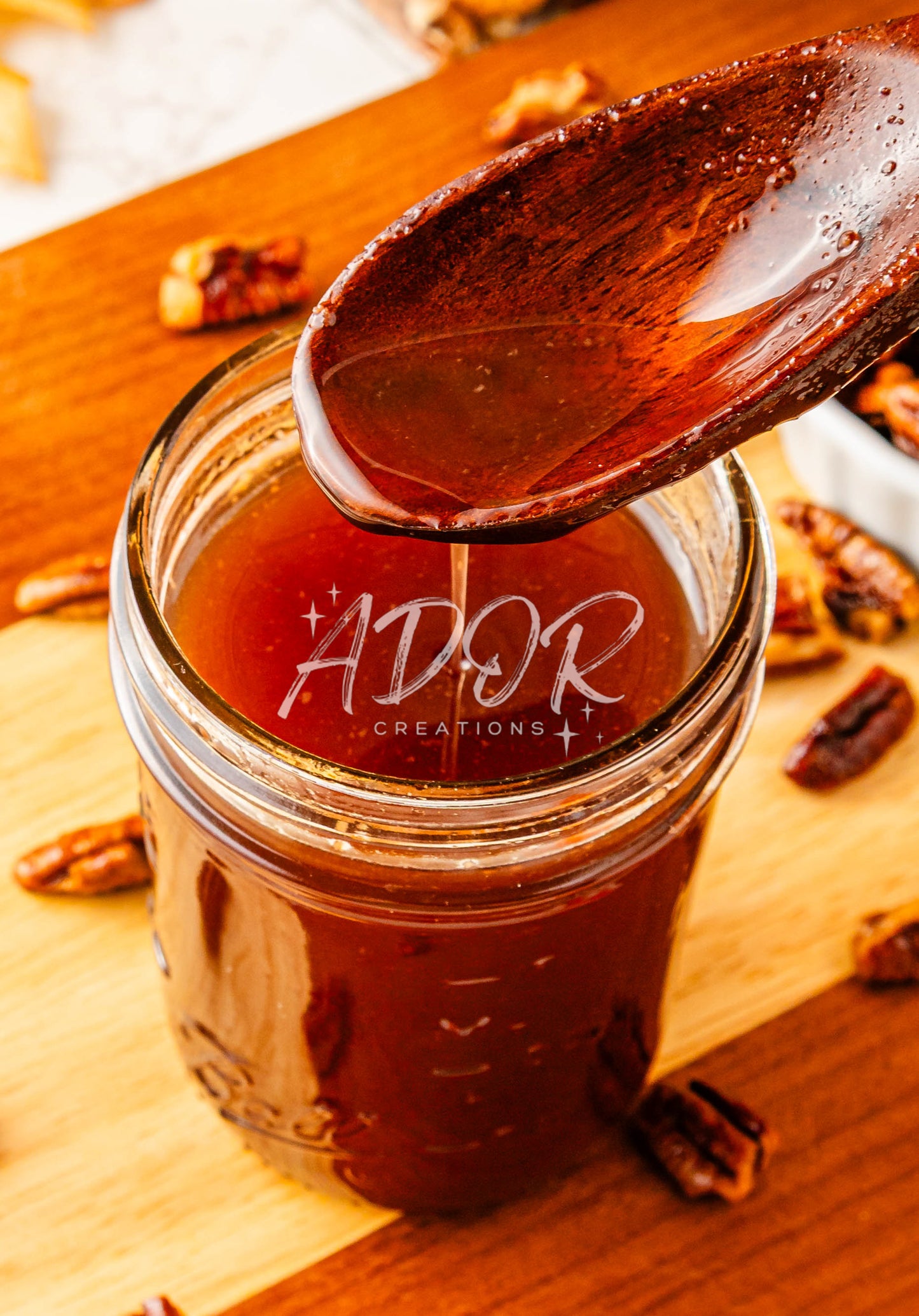 Homemade Pecan Syrup & Sweet Toasted Pecans - Set 1 of 3