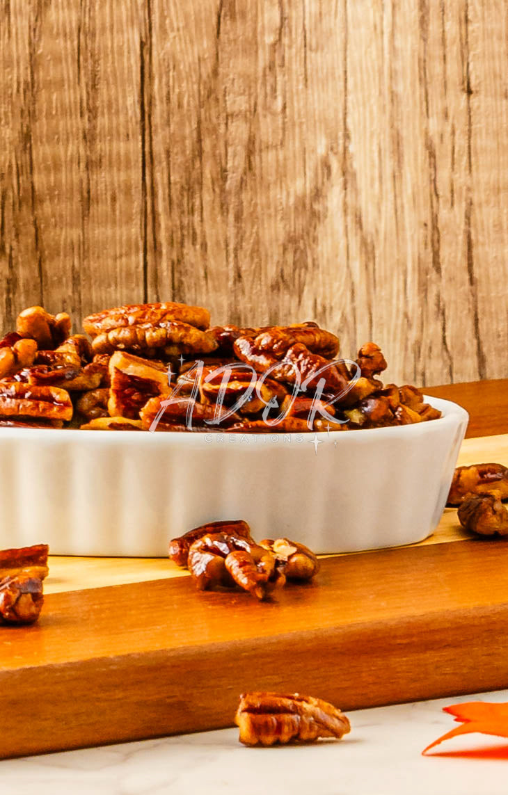 Homemade Pecan Syrup & Sweet Toasted Pecans - Set 1 of 3