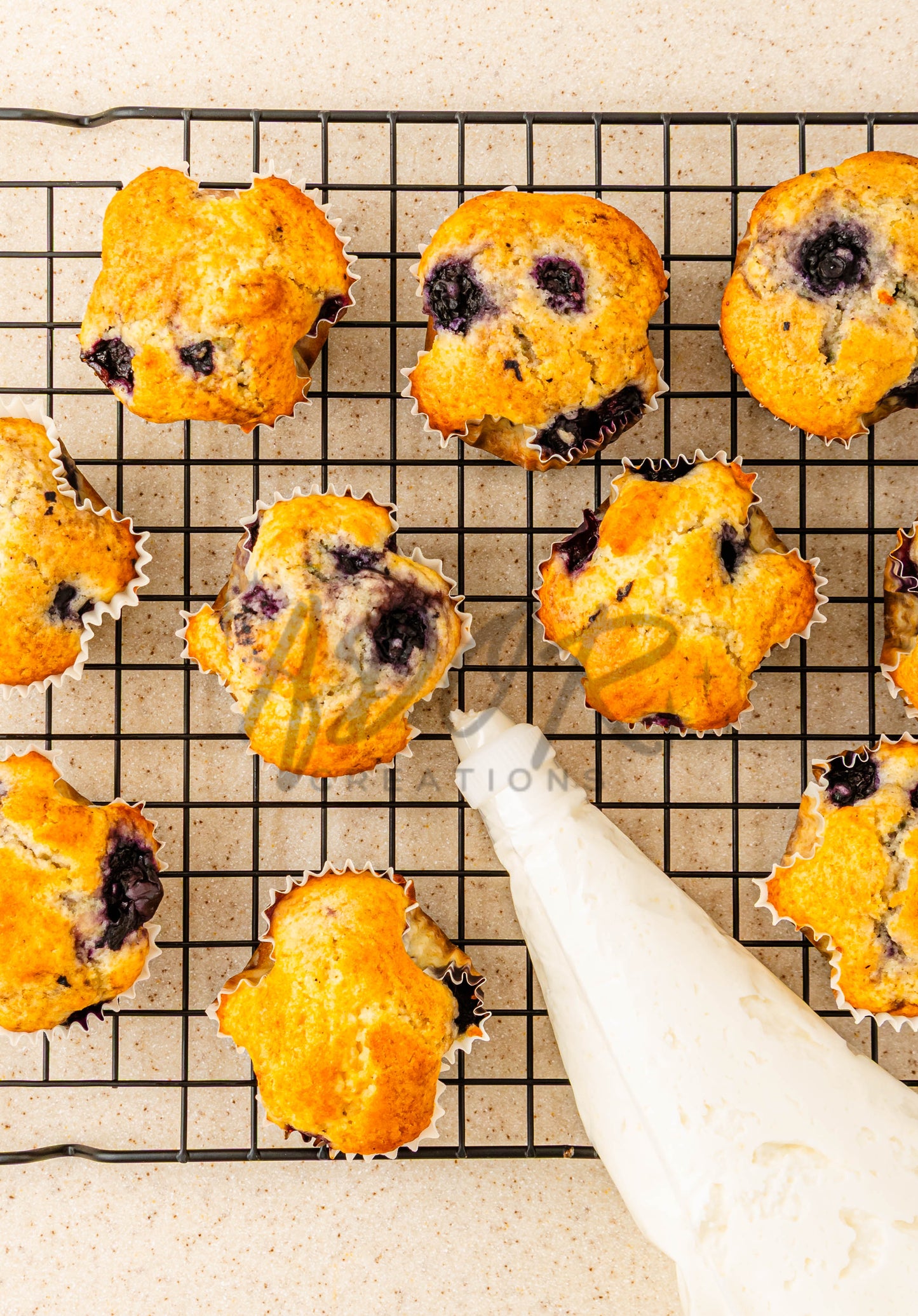 BOO-berry Ghost Muffins w/ SCREAM Cheese Frosting - Set 1 of 3