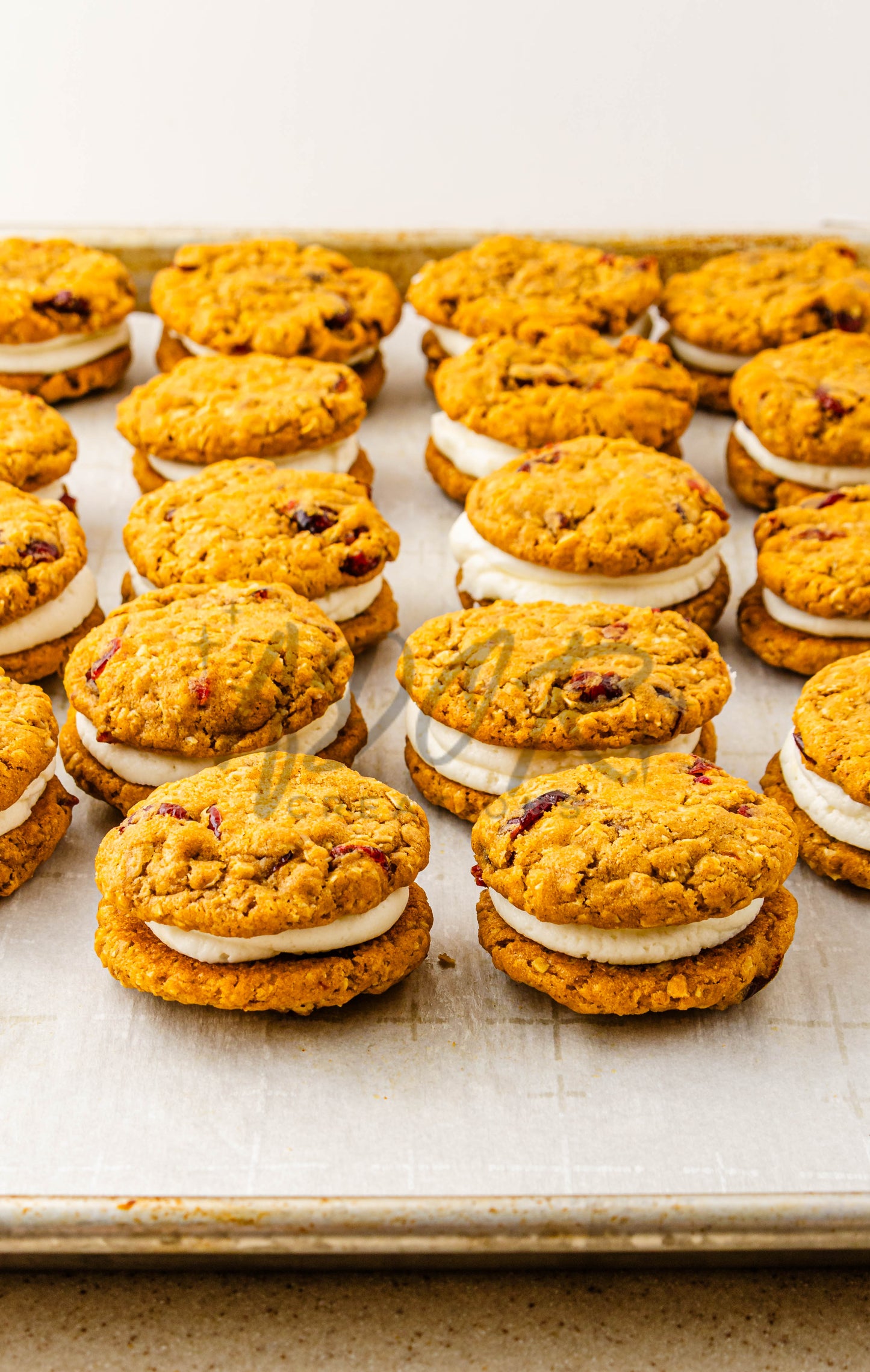 Pumpkin Oatmeal Cranberry Sandwich Cookies - Set 1 of 3