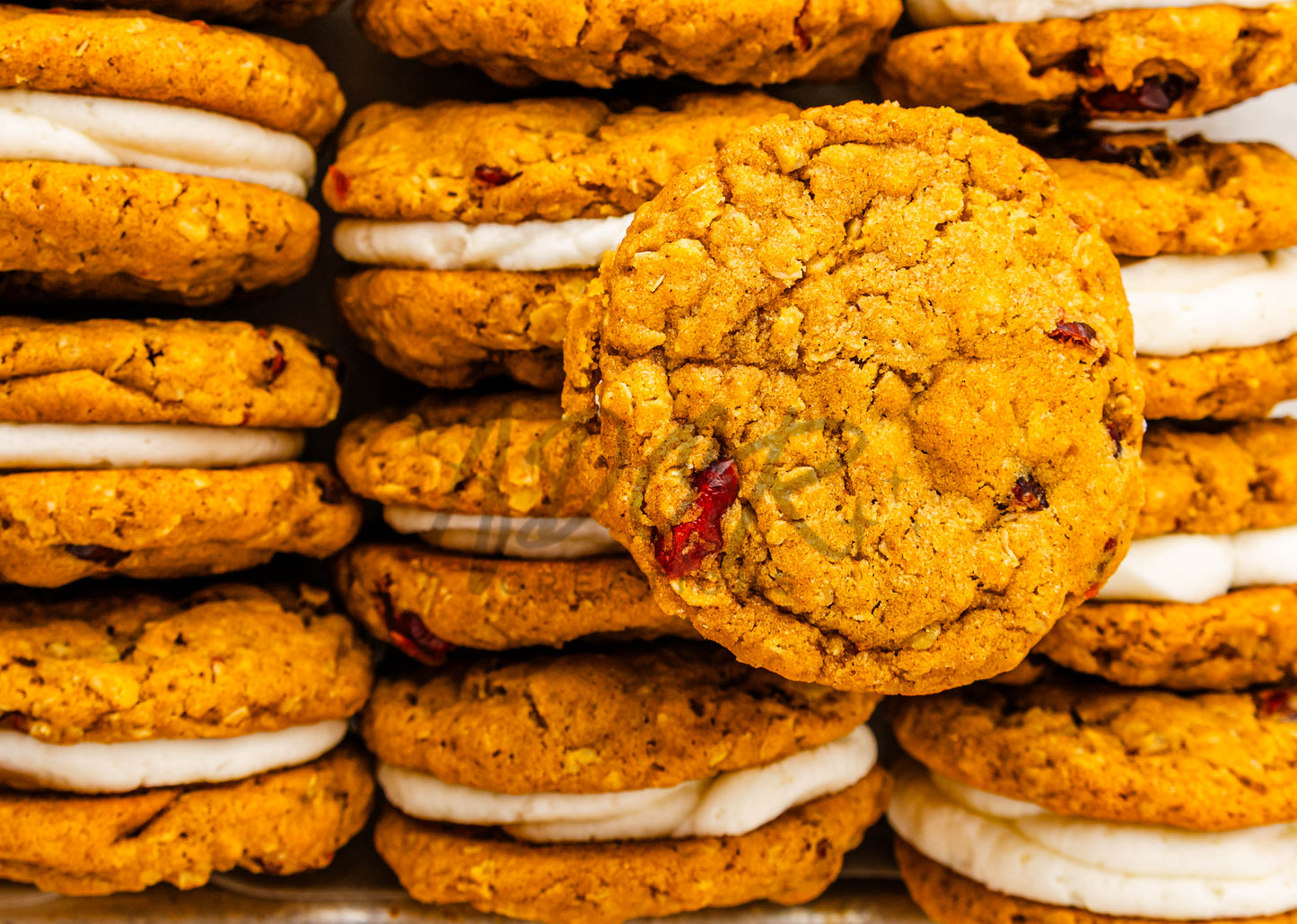 Pumpkin Oatmeal Cranberry Sandwich Cookies - Set 1 of 3