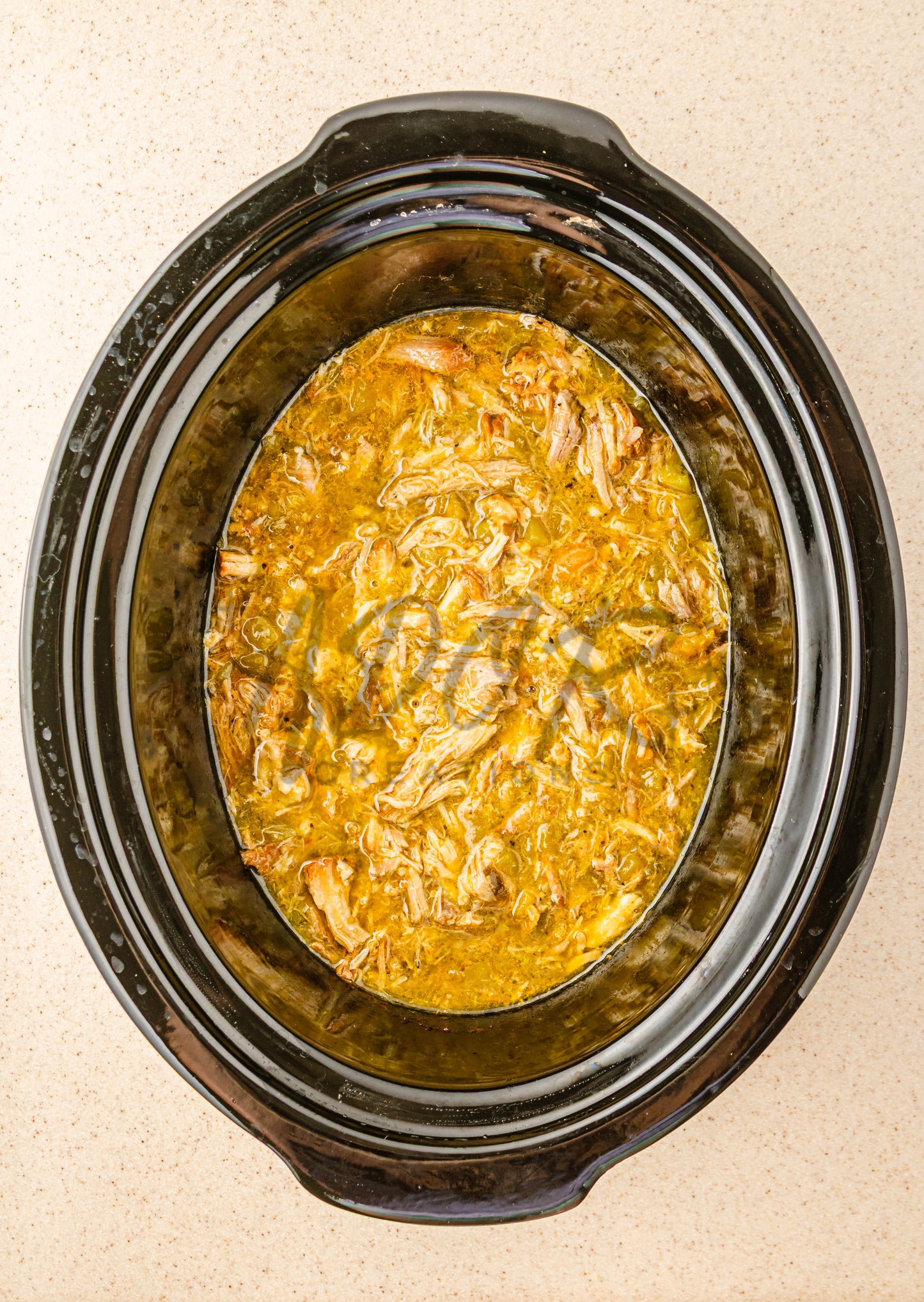Easy Crockpot Green Chile Shredded Pork - EXCLUSIVE