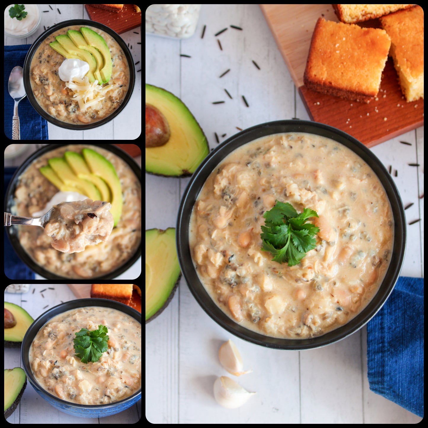 Creamy Chicken & Wild Rice White Chili - Set 3 of 3