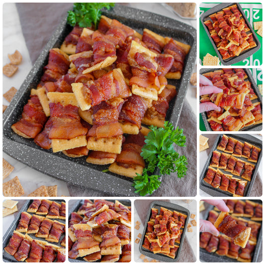 Cinnamon Toast Crunch Bacon Wrapped Crackers - Set 1 of 4