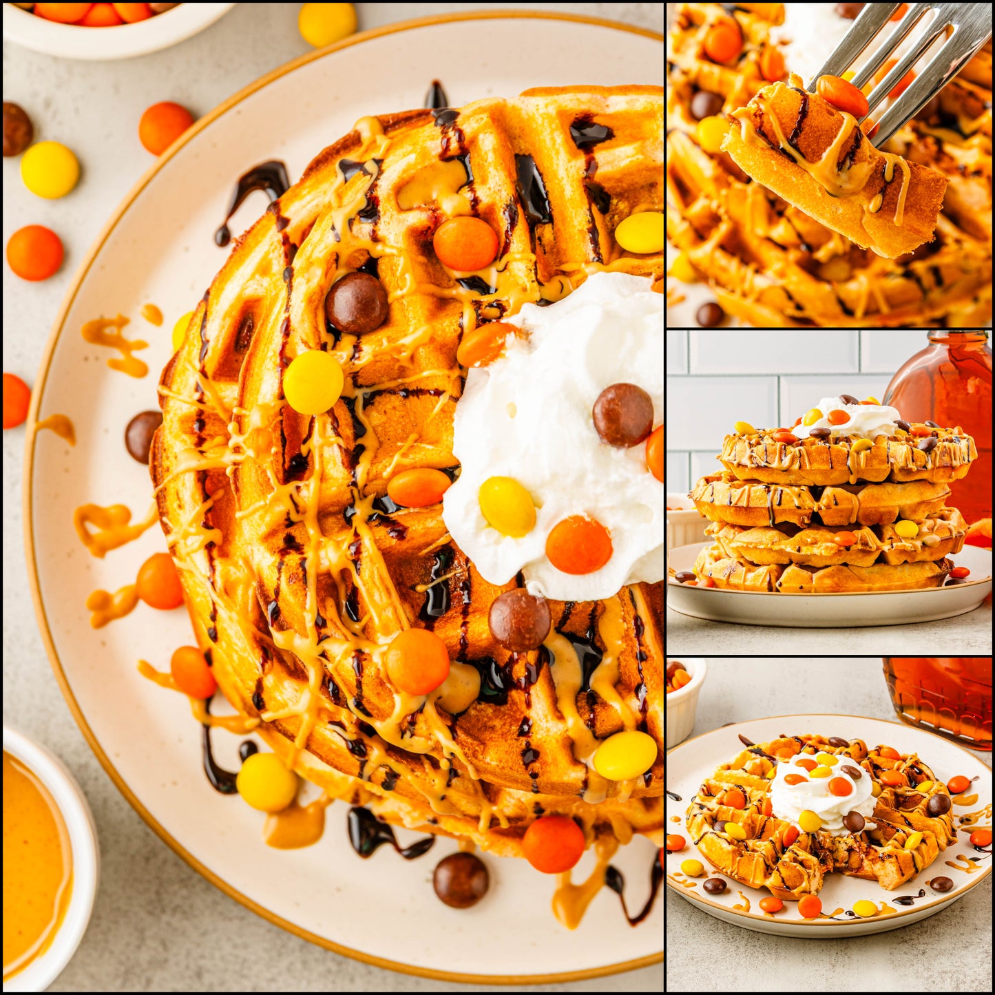 Reese's Pieces Waffles - EXCLUSIVE