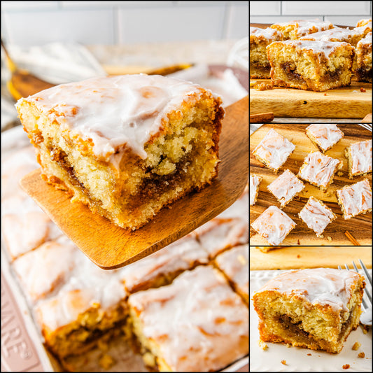 Gooey Banana Cinnamon Roll Cake - EXCLUSIVE