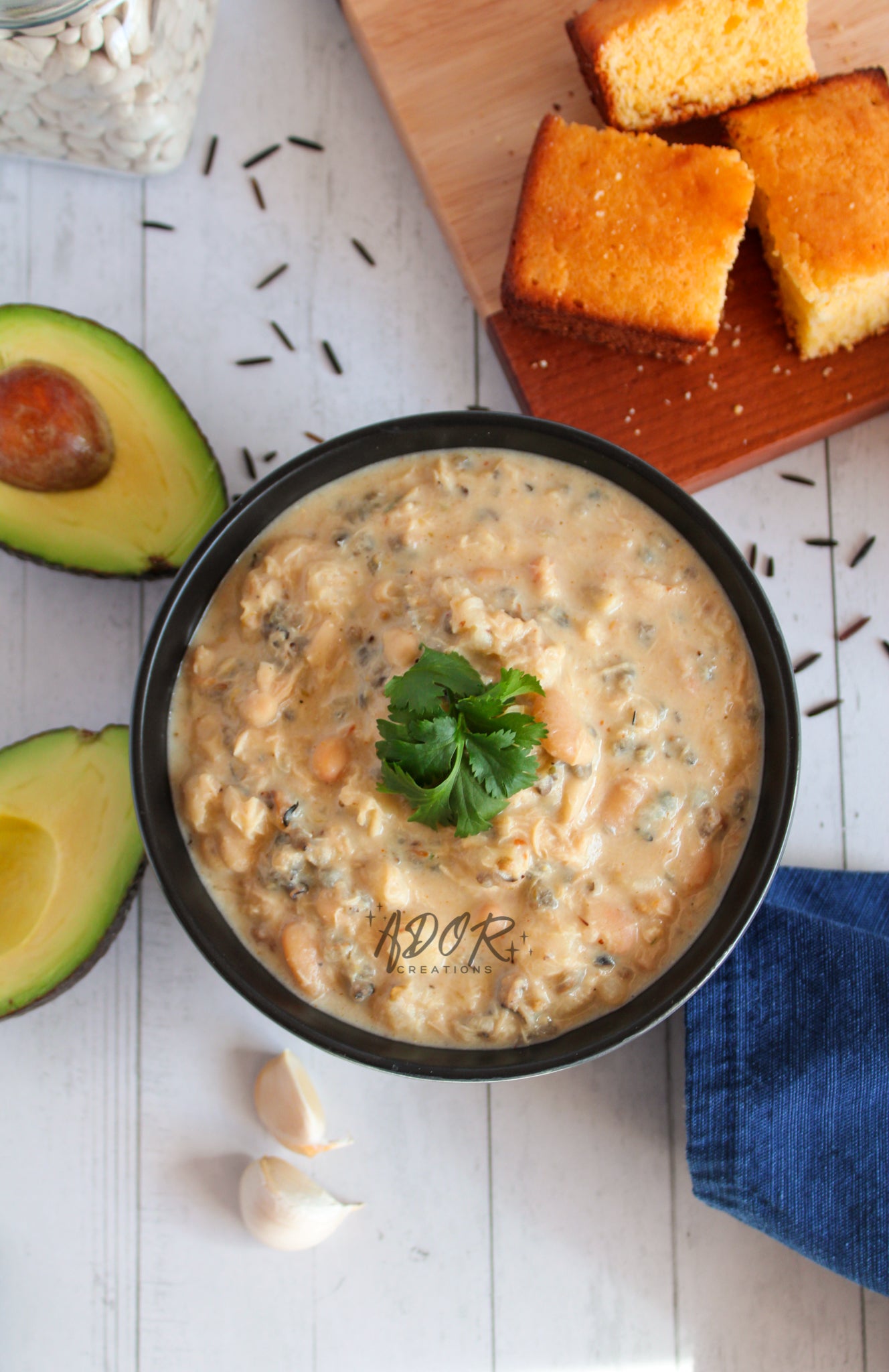 Creamy Chicken & Wild Rice White Chili - Set 3 of 3