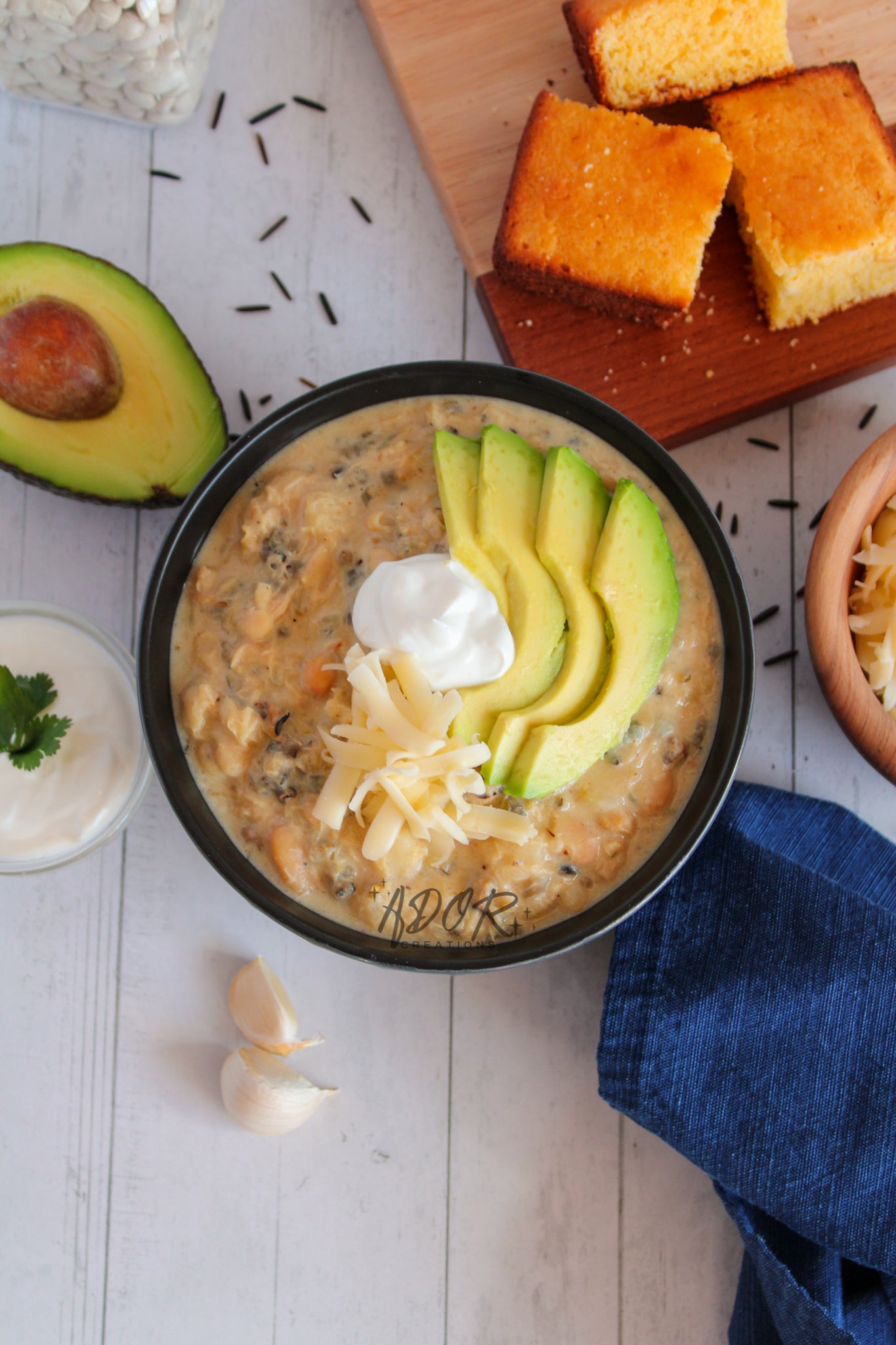 Creamy Chicken & Wild Rice White Chili - Set 3 of 3