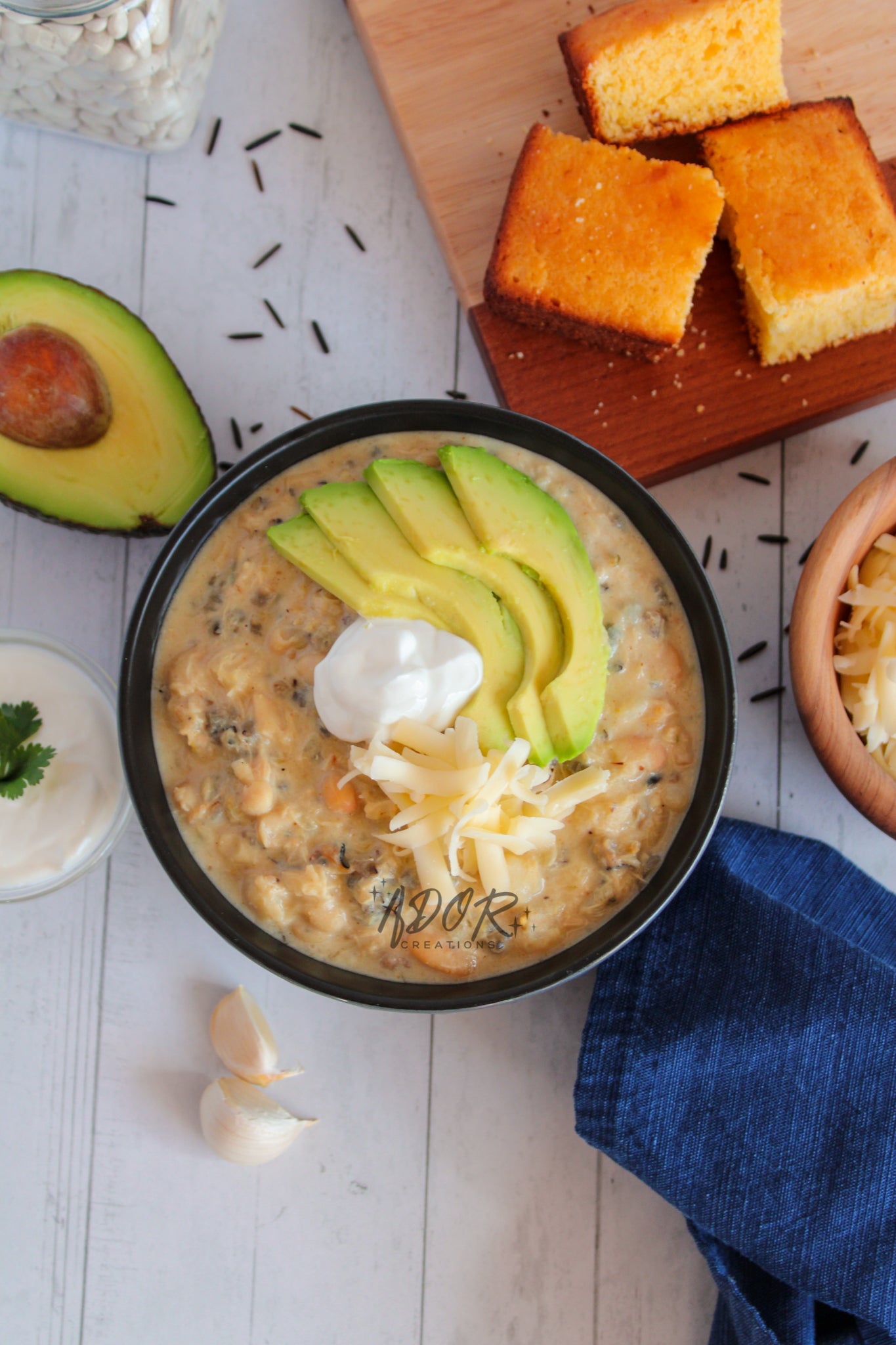 Creamy Chicken & Wild Rice White Chili - Set 3 of 3