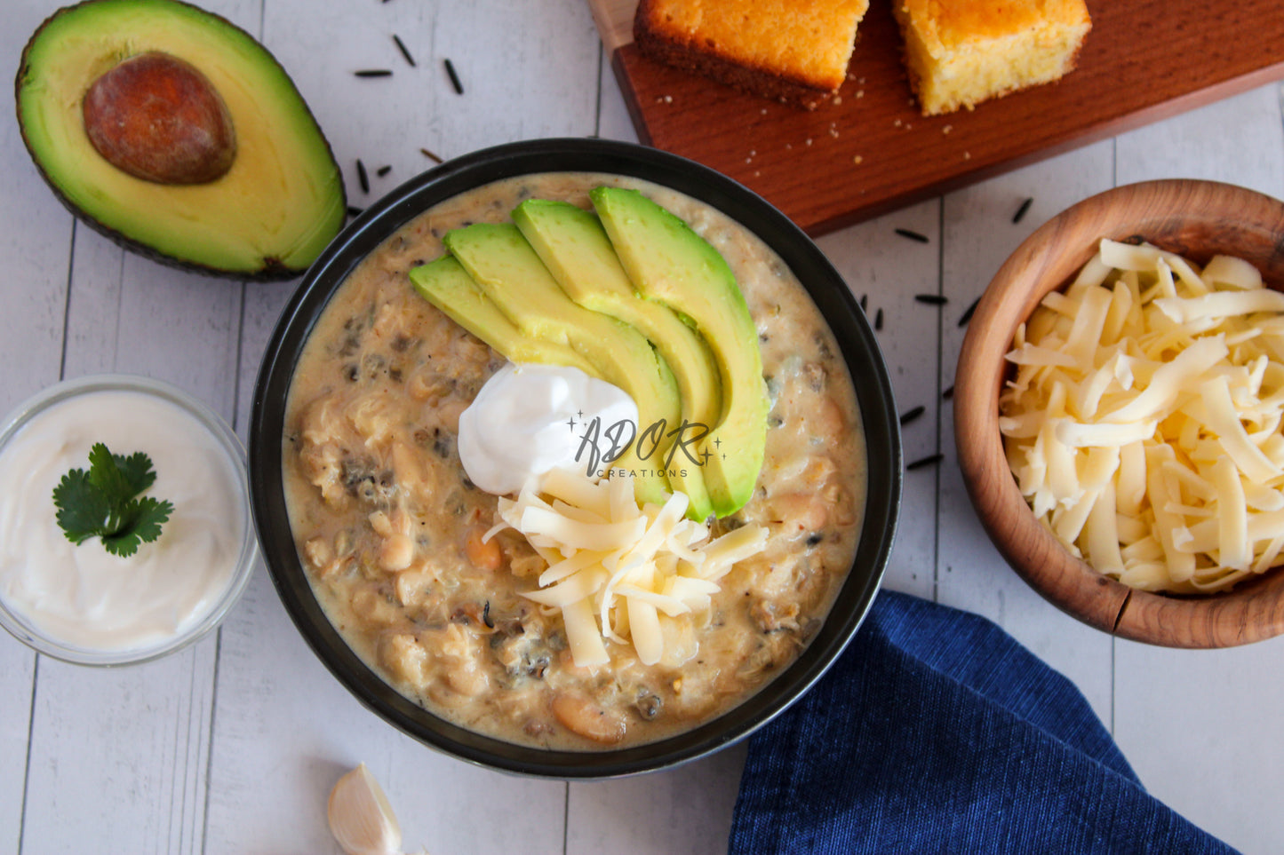 Creamy Chicken & Wild Rice White Chili - Set 3 of 3