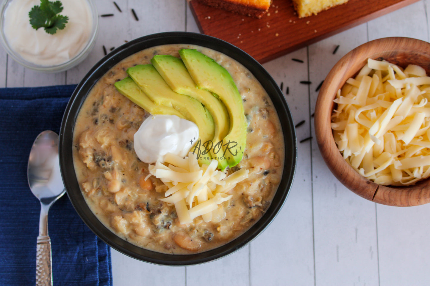 Creamy Chicken & Wild Rice White Chili - Set 3 of 3