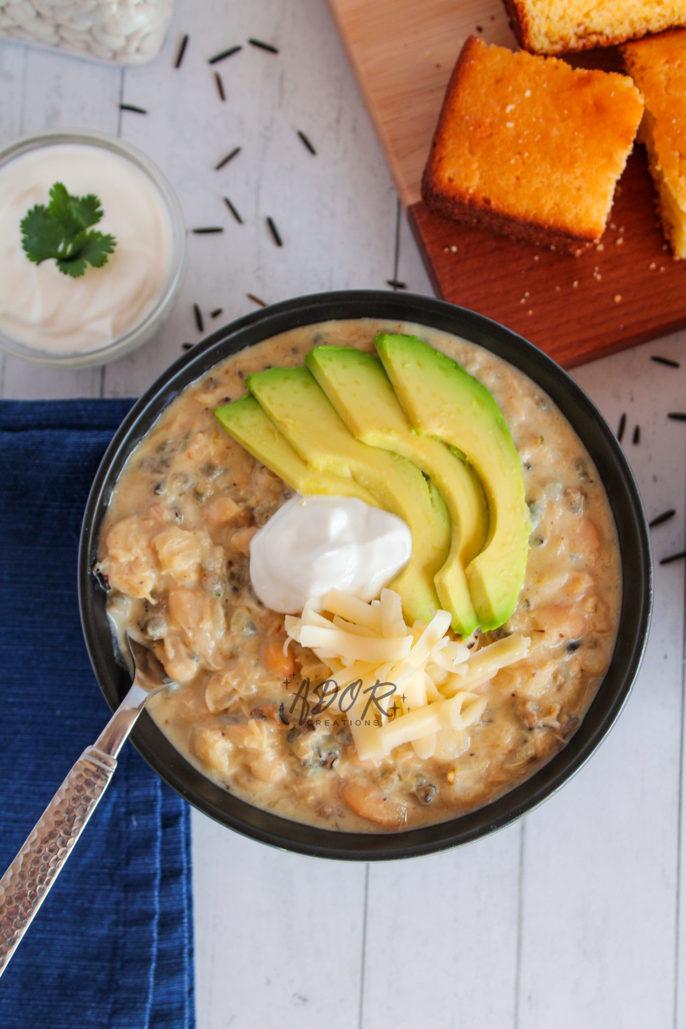 Creamy Chicken & Wild Rice White Chili - Set 3 of 3