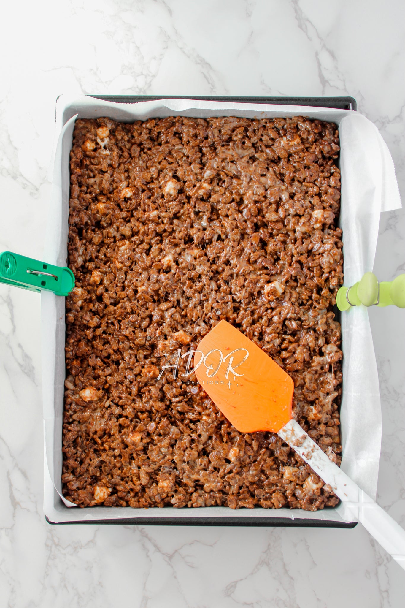 Chocolate Churro Rice Krispie Treats w/ Caramel Drizzle - Set 1 of 3