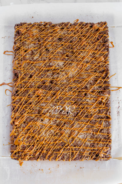 Chocolate Churro Rice Krispie Treats w/ Caramel Drizzle - Set 1 of 3