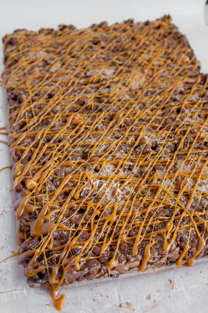 Chocolate Churro Rice Krispie Treats w/ Caramel Drizzle - Set 1 of 3