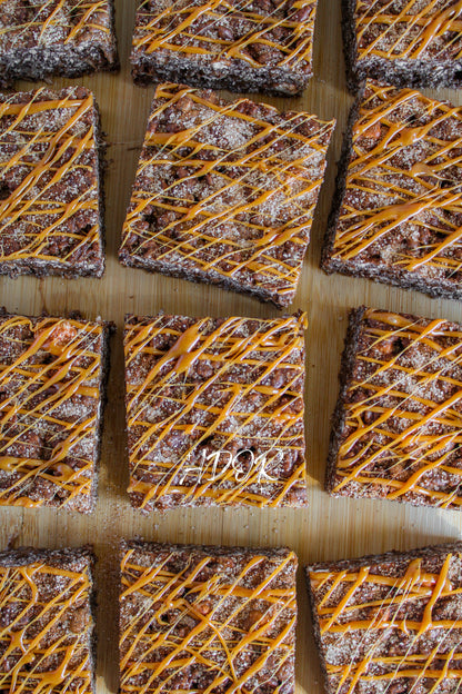 Chocolate Churro Rice Krispie Treats w/ Caramel Drizzle - Set 1 of 3