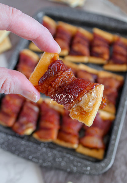 Cinnamon Toast Crunch Bacon Wrapped Crackers - Set 1 of 4