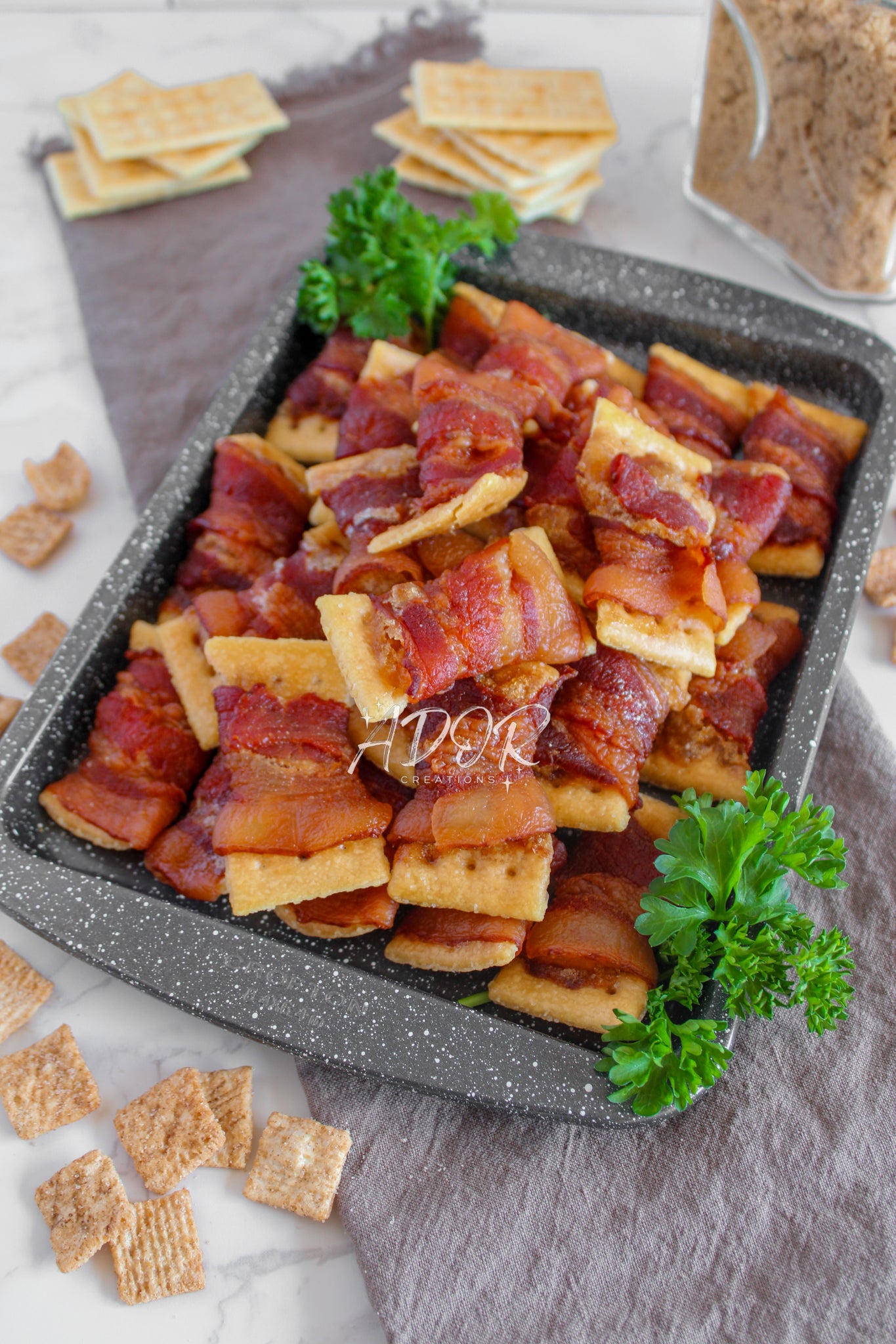 Cinnamon Toast Crunch Bacon Wrapped Crackers - Set 1 of 4