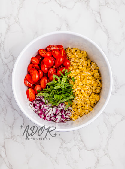 Simple & Fresh Summer Corn Tomato Basil Salad - EXCLUSIVE