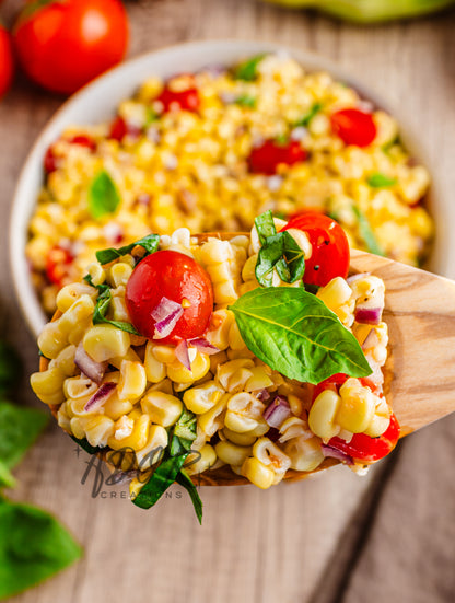 Simple & Fresh Summer Corn Tomato Basil Salad - EXCLUSIVE
