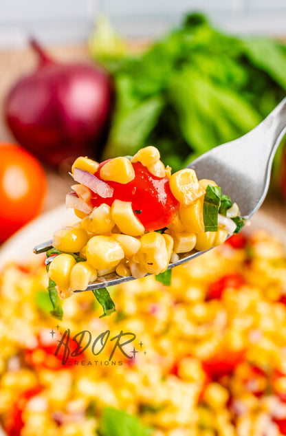 Simple & Fresh Summer Corn Tomato Basil Salad - EXCLUSIVE