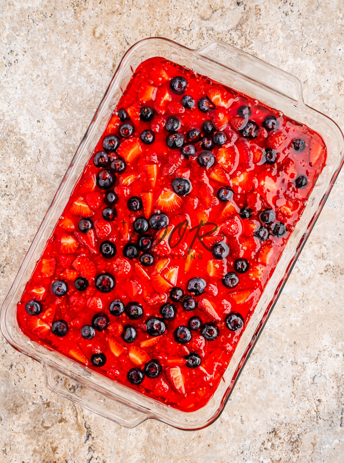 Patriotic Triple Berry Pretzel Salad - EXCLUSIVE