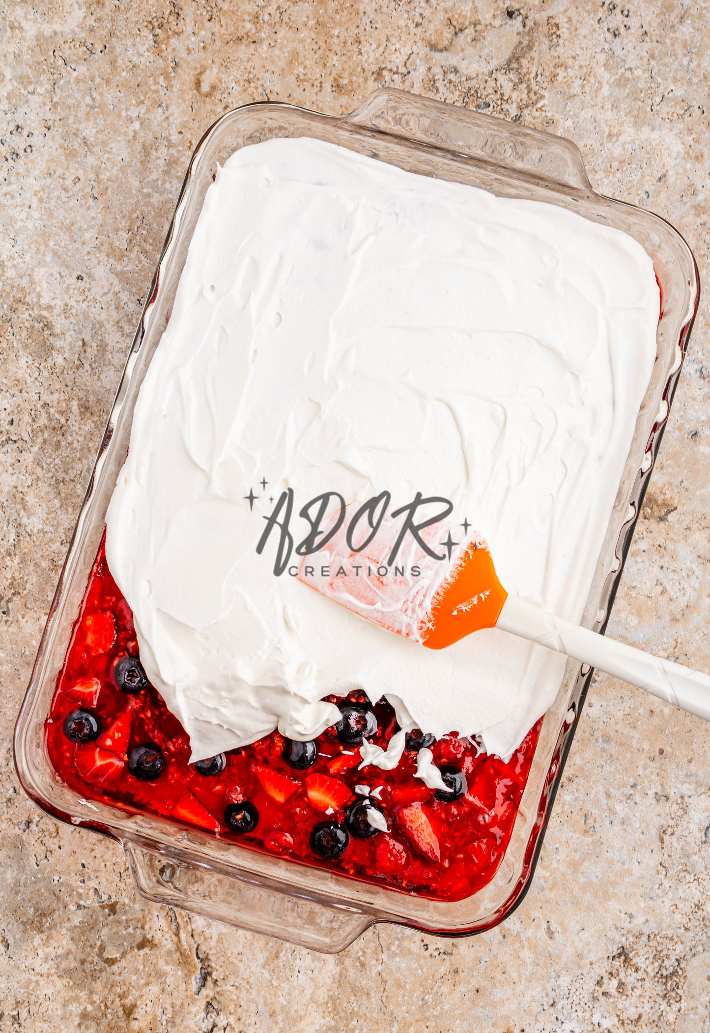 Patriotic Triple Berry Pretzel Salad - EXCLUSIVE