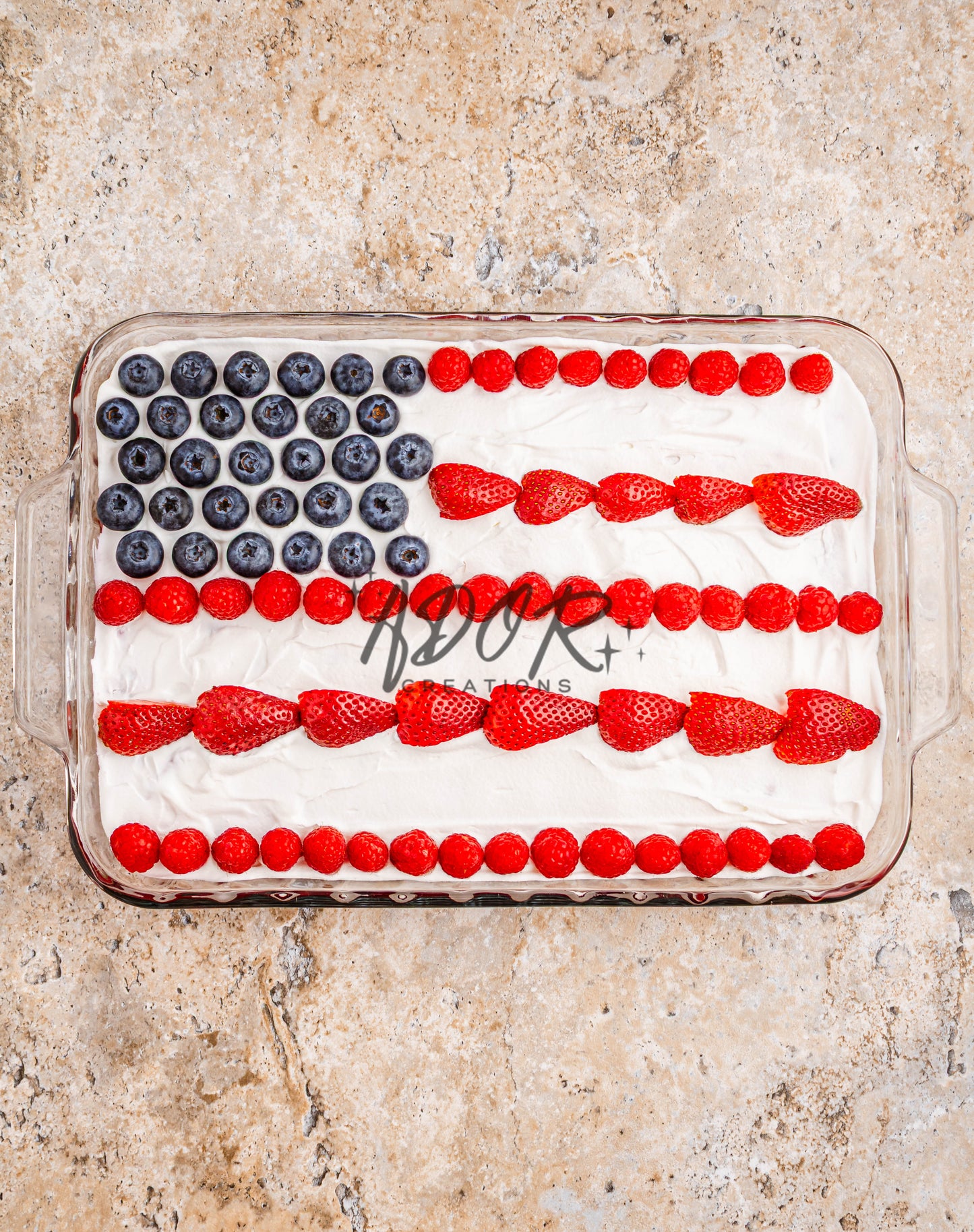 Patriotic Triple Berry Pretzel Salad - EXCLUSIVE