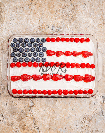 Patriotic Triple Berry Pretzel Salad - EXCLUSIVE