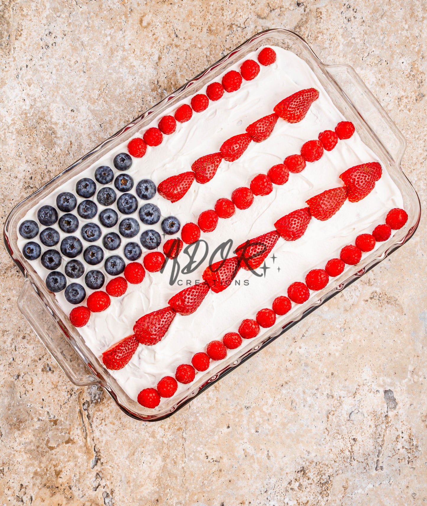 Patriotic Triple Berry Pretzel Salad - EXCLUSIVE