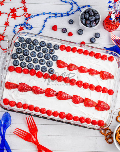 Patriotic Triple Berry Pretzel Salad - EXCLUSIVE