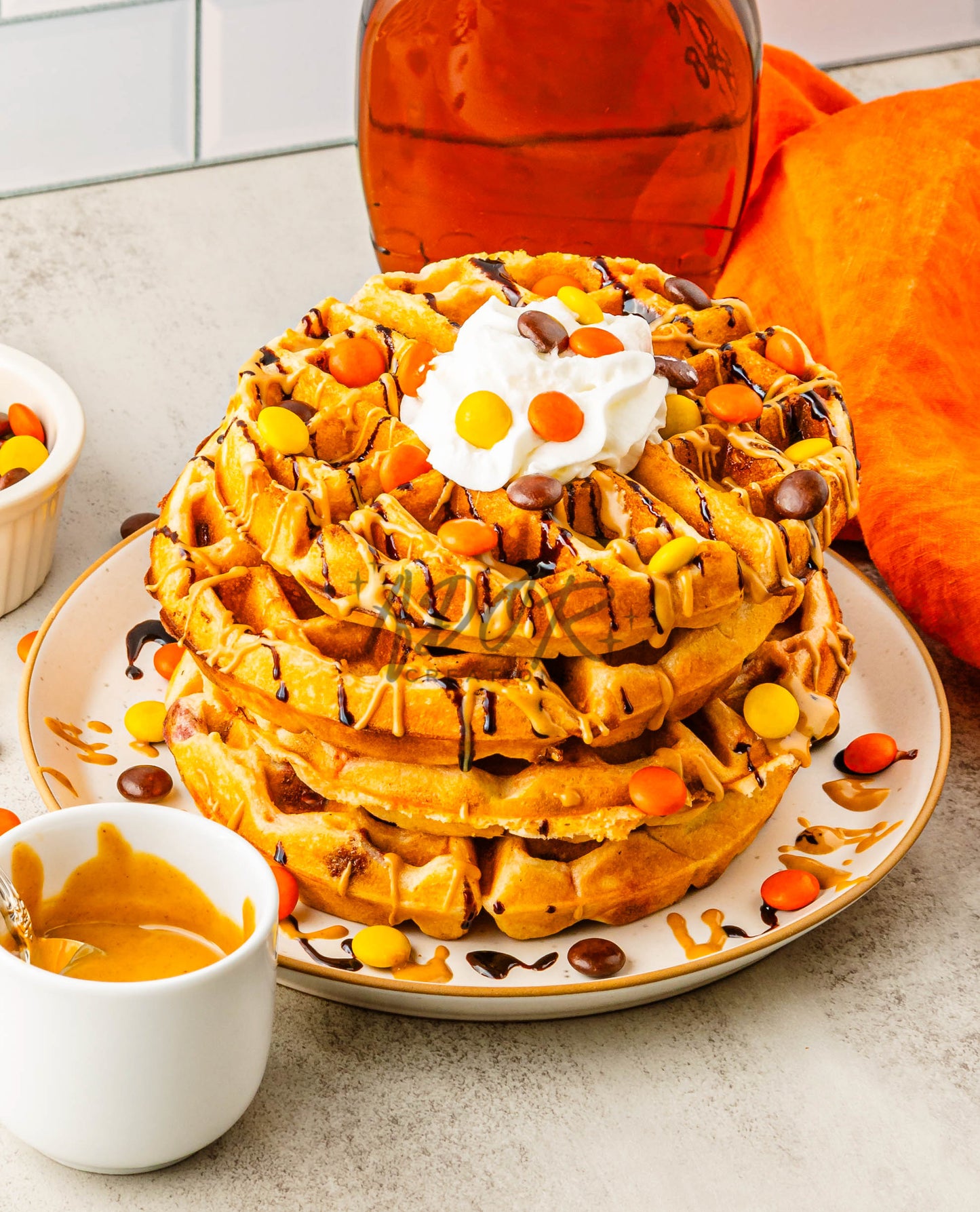 Reese's Pieces Waffles - EXCLUSIVE