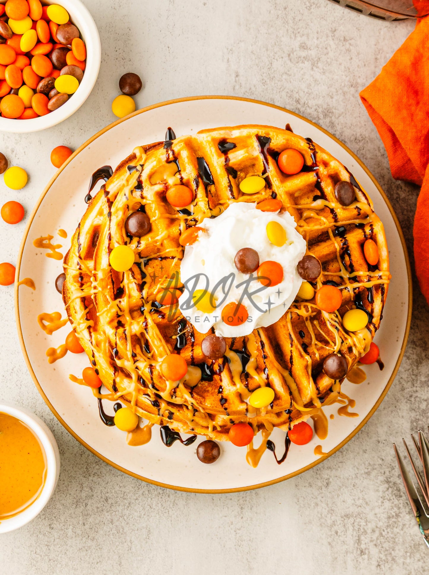 Reese's Pieces Waffles - EXCLUSIVE