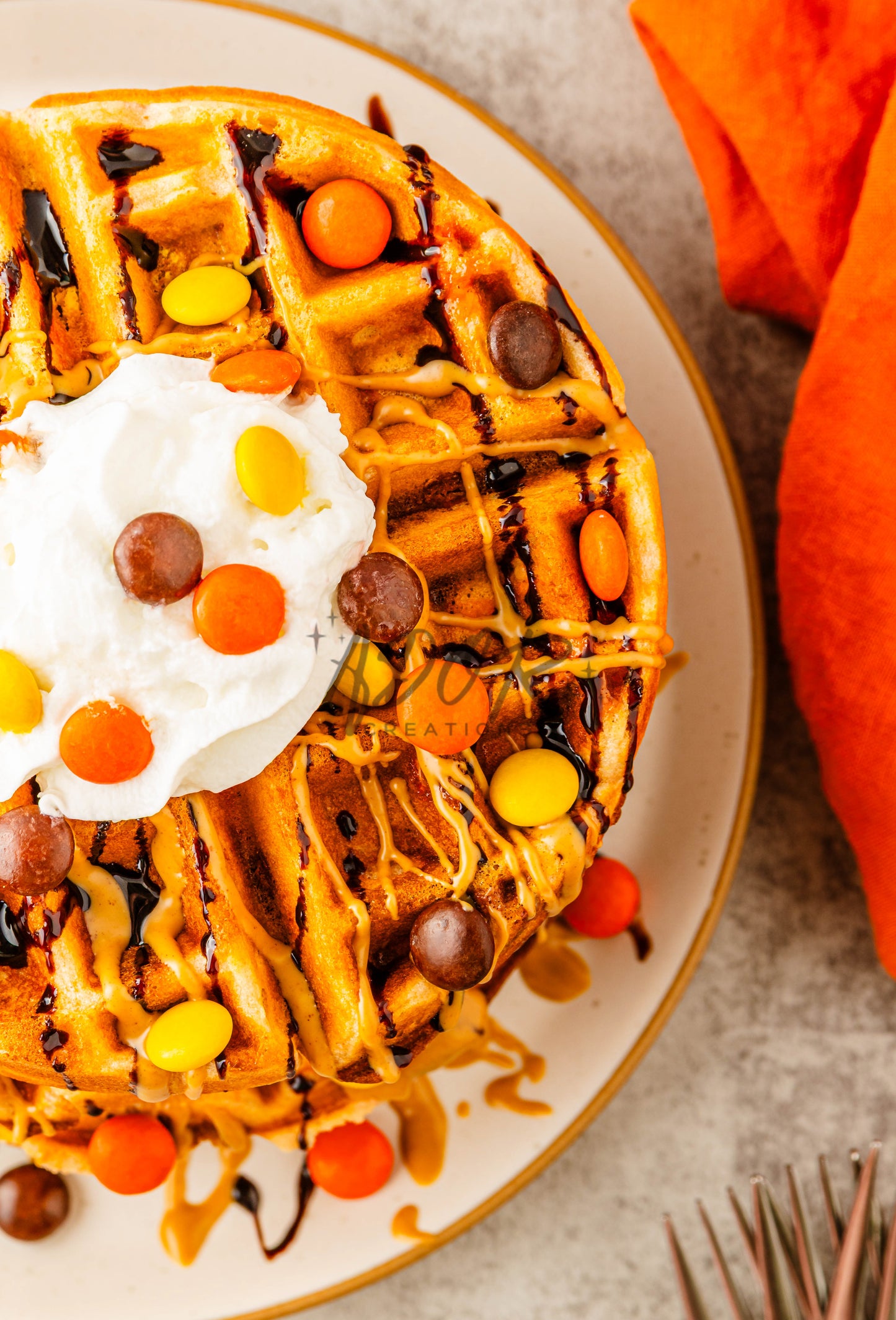 Reese's Pieces Waffles - EXCLUSIVE