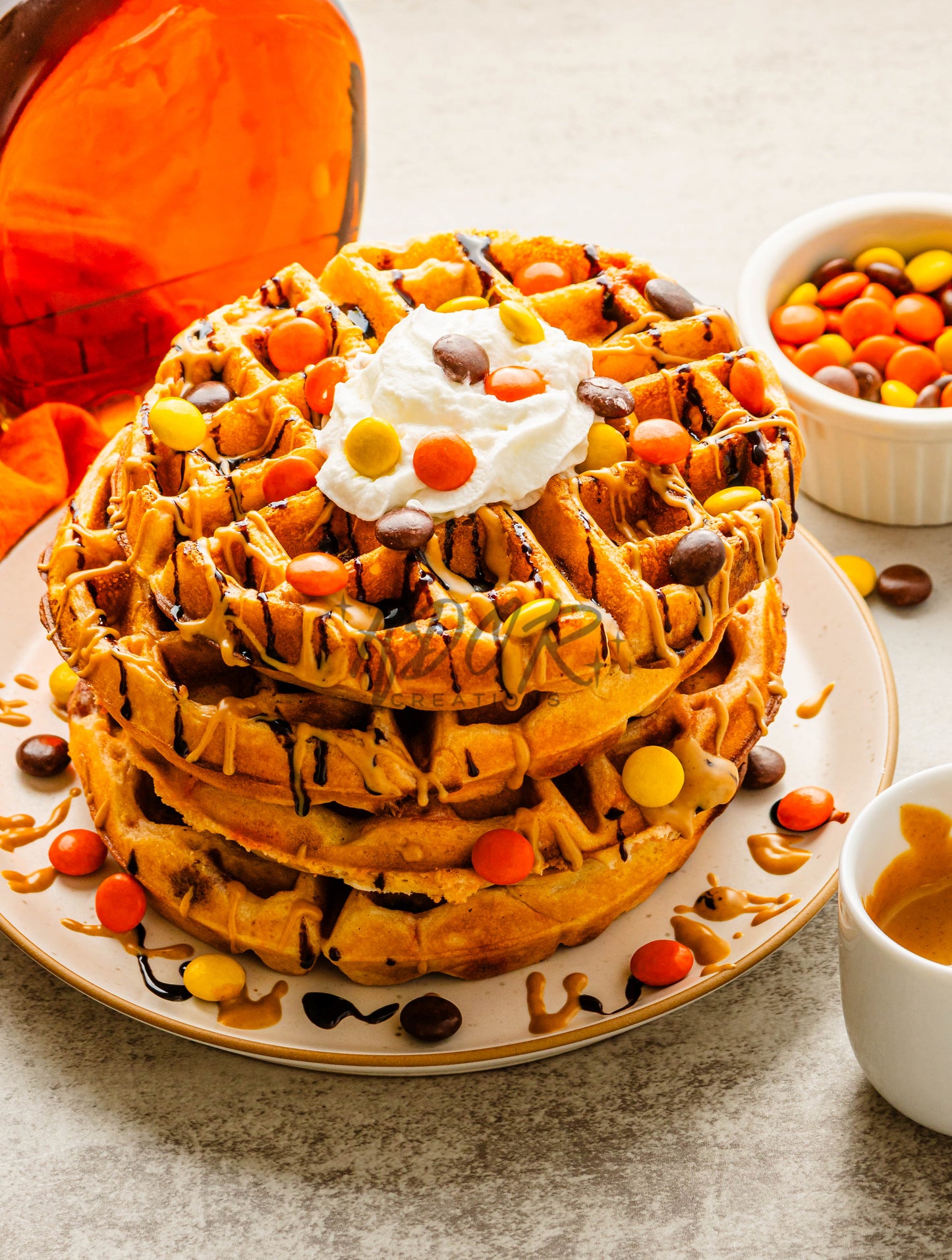 Reese's Pieces Waffles - EXCLUSIVE