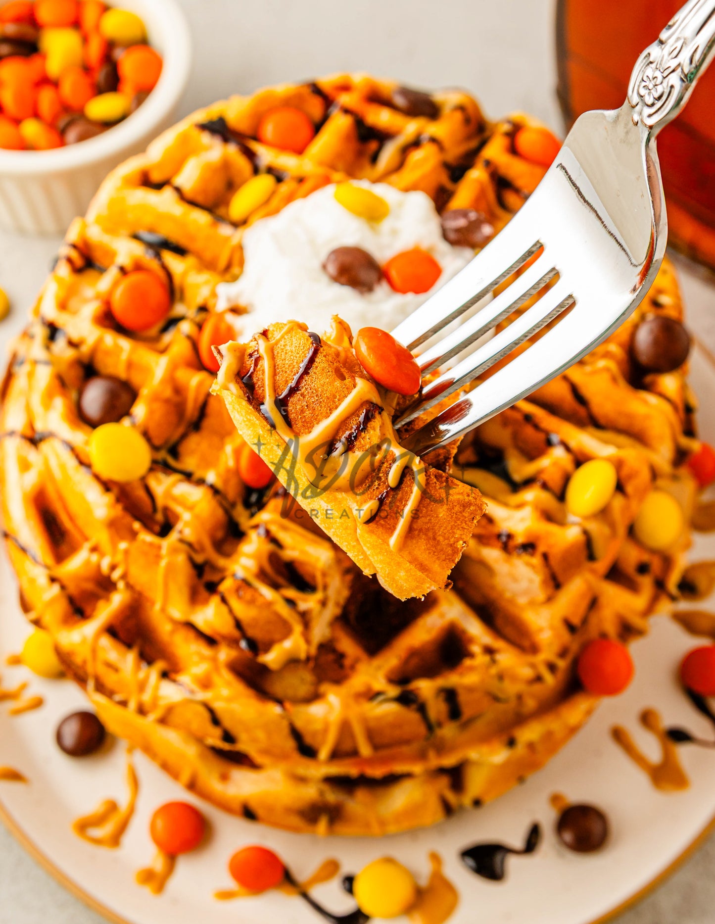 Reese's Pieces Waffles - EXCLUSIVE
