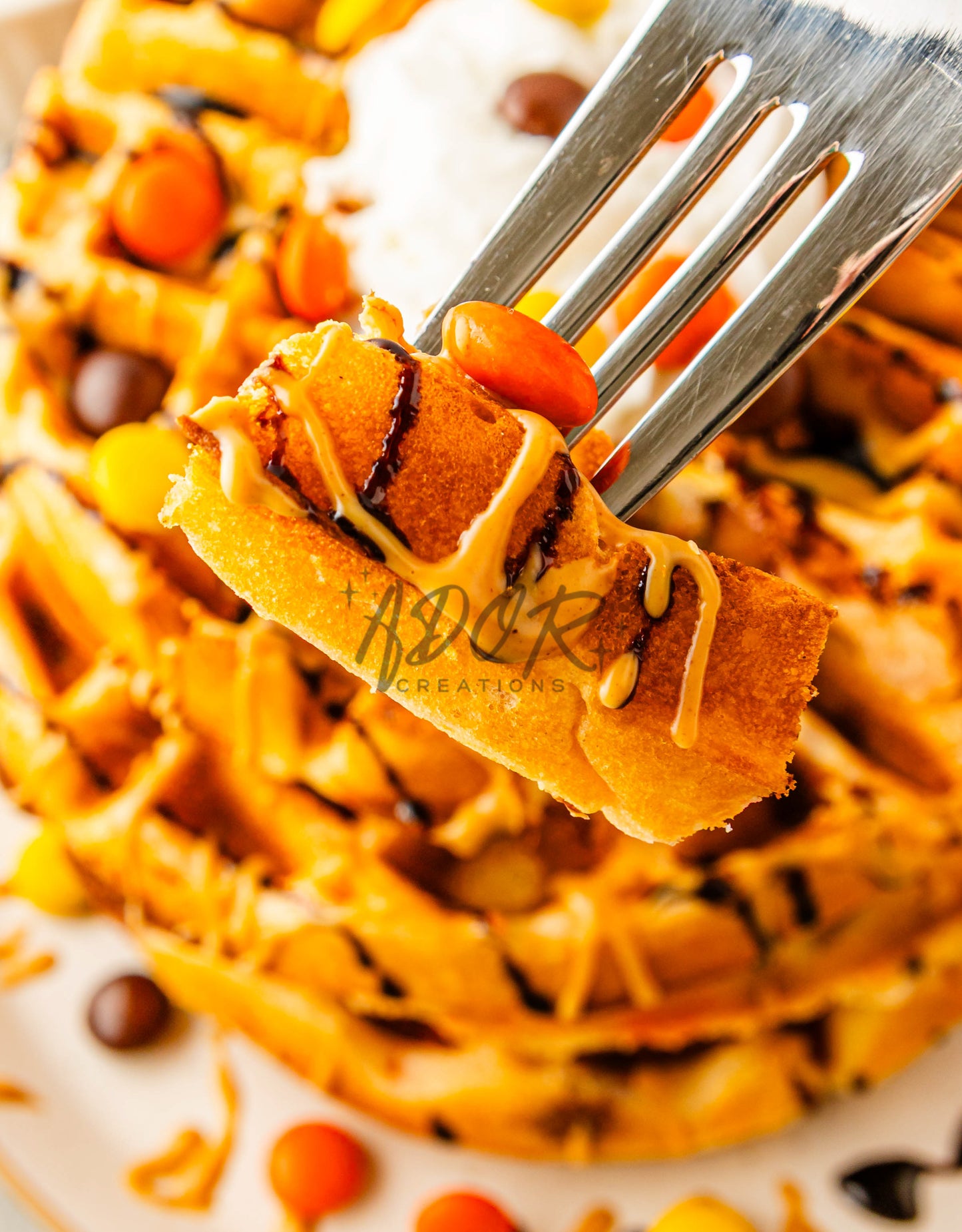 Reese's Pieces Waffles - EXCLUSIVE
