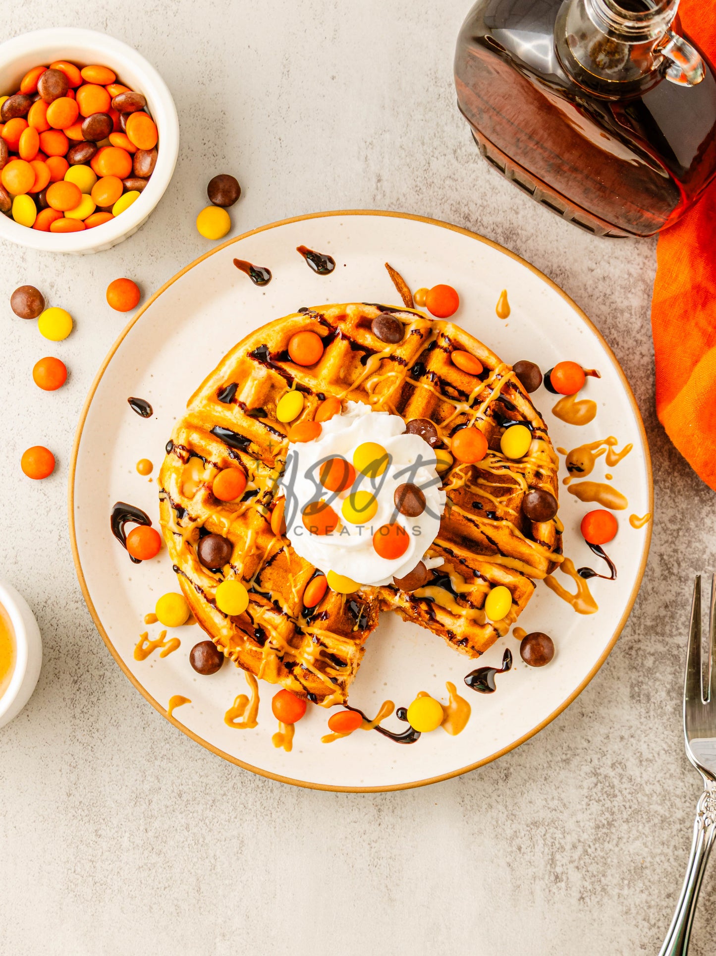 Reese's Pieces Waffles - EXCLUSIVE