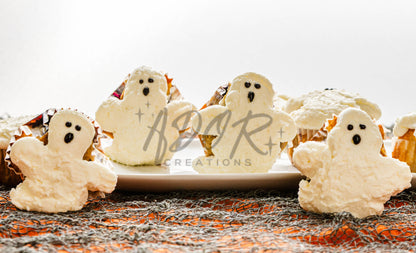 BOO-berry Ghost Muffins w/ SCREAM Cheese Frosting - Set 2 of 3
