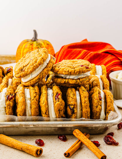 Pumpkin Oatmeal Cranberry Sandwich Cookies - Set 1 of 3