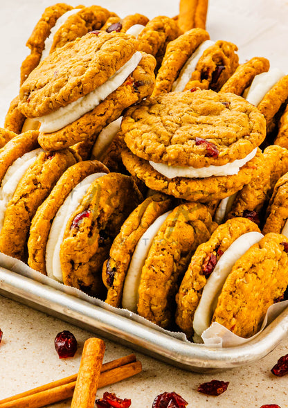Pumpkin Oatmeal Cranberry Sandwich Cookies - Set 1 of 3